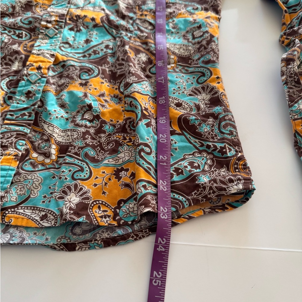 Paisley Button Down Shirt - Multicolor - Picture 2 of 9